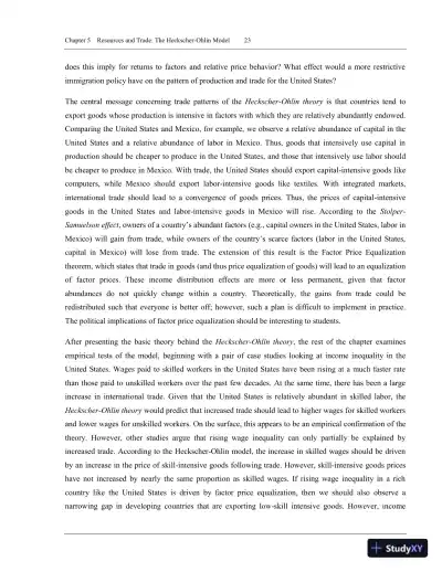 International Trade: Theory and Policy, 11th Edition Solution Manual - Page 26 preview image