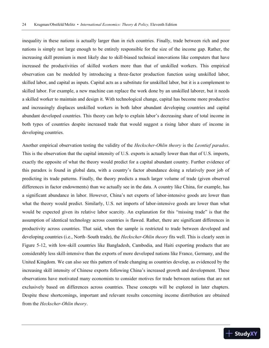 International Trade: Theory and Policy, 11th Edition Solution Manual, page 27