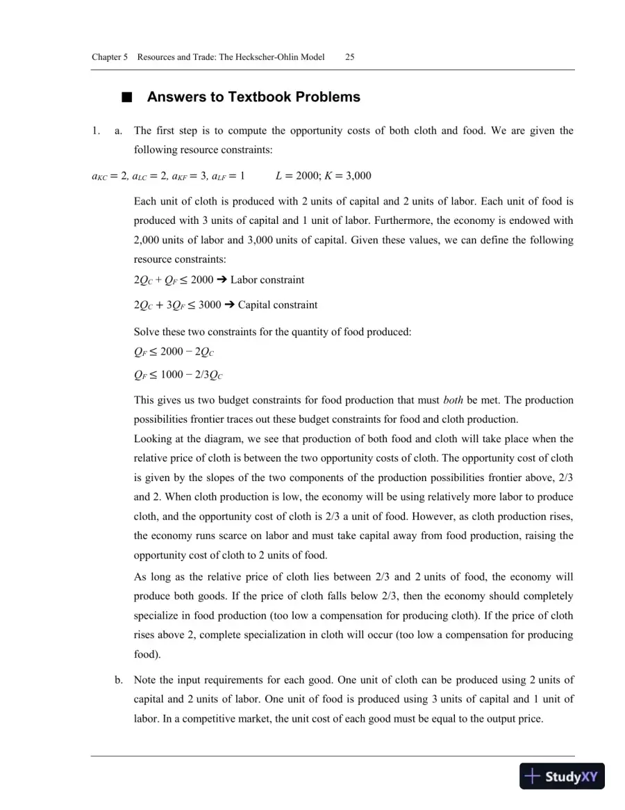 International Trade: Theory and Policy, 11th Edition Solution Manual, page 28