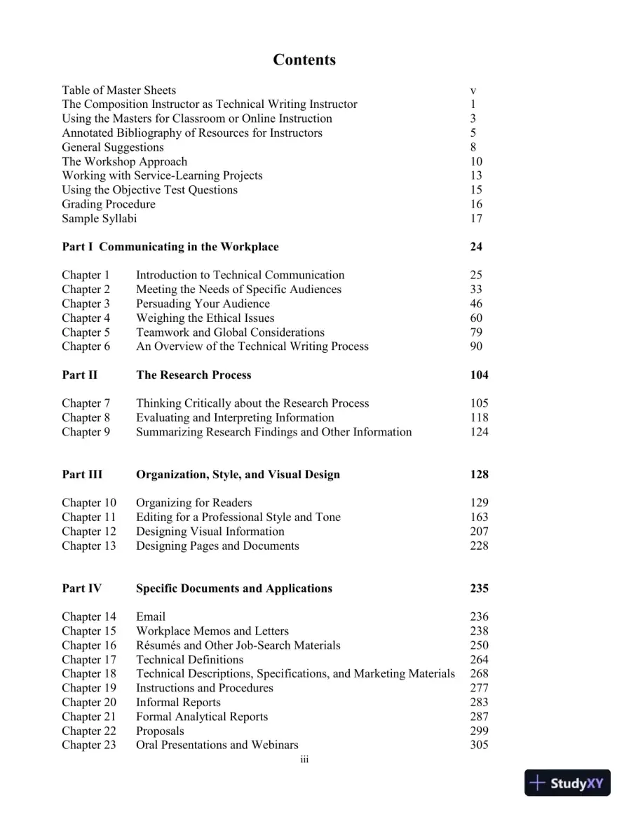 Lecture Notes for Technical Communication, 15th Edition, page 3
