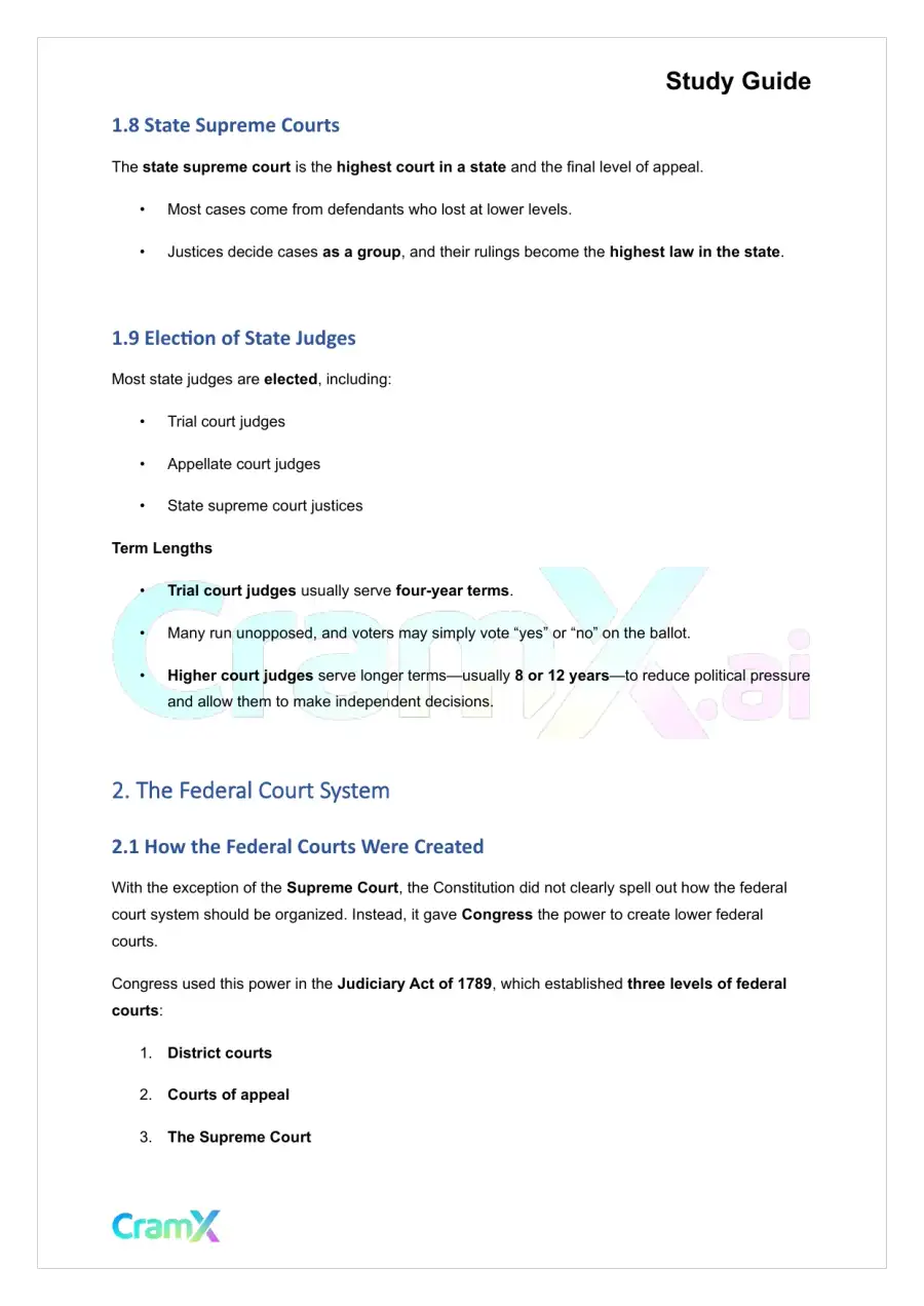 American Government - The Judiciary, page 4