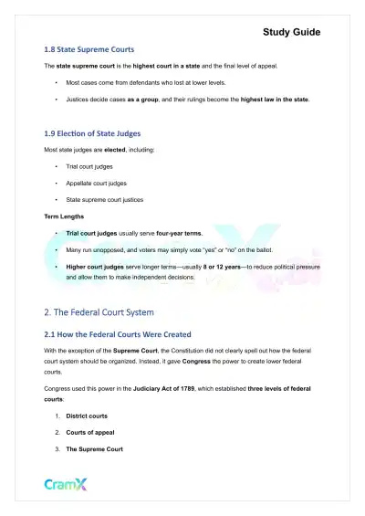 American Government - The Judiciary - Page 4 preview image