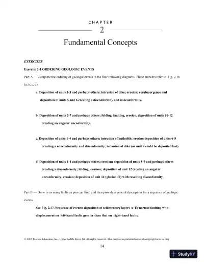 Solution Manual for Historical Geology: Interpretations and Applications, 6th Edition - Page 10 preview image