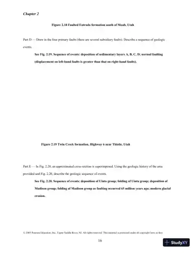 Solution Manual for Historical Geology: Interpretations and Applications, 6th Edition - Page 12 preview image