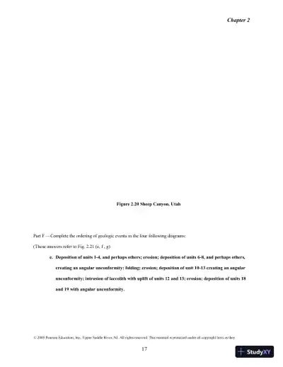 Solution Manual for Historical Geology: Interpretations and Applications, 6th Edition - Page 13 preview image