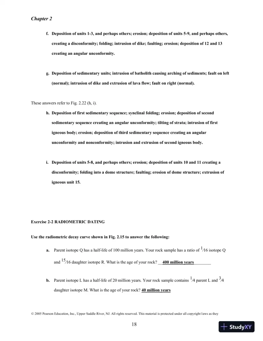 Solution Manual for Historical Geology: Interpretations and Applications, 6th Edition, page 14