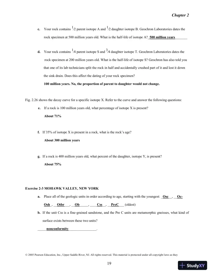 Solution Manual for Historical Geology: Interpretations and Applications, 6th Edition, page 15