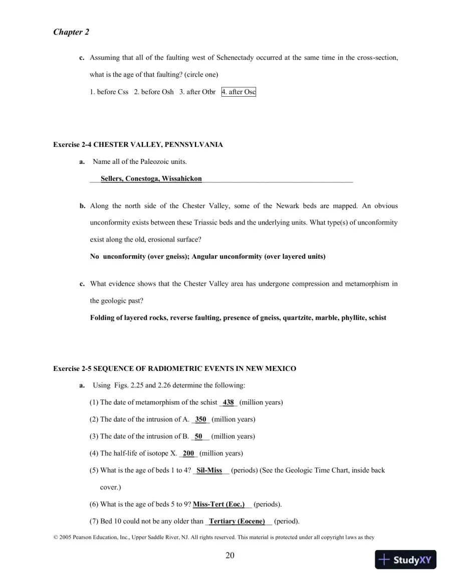 Solution Manual for Historical Geology: Interpretations and Applications, 6th Edition, page 16