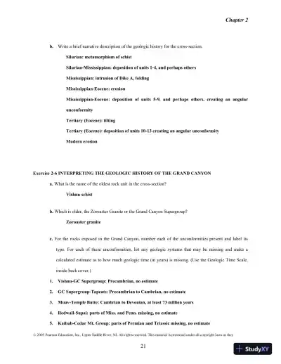 Solution Manual for Historical Geology: Interpretations and Applications, 6th Edition - Page 17 preview image