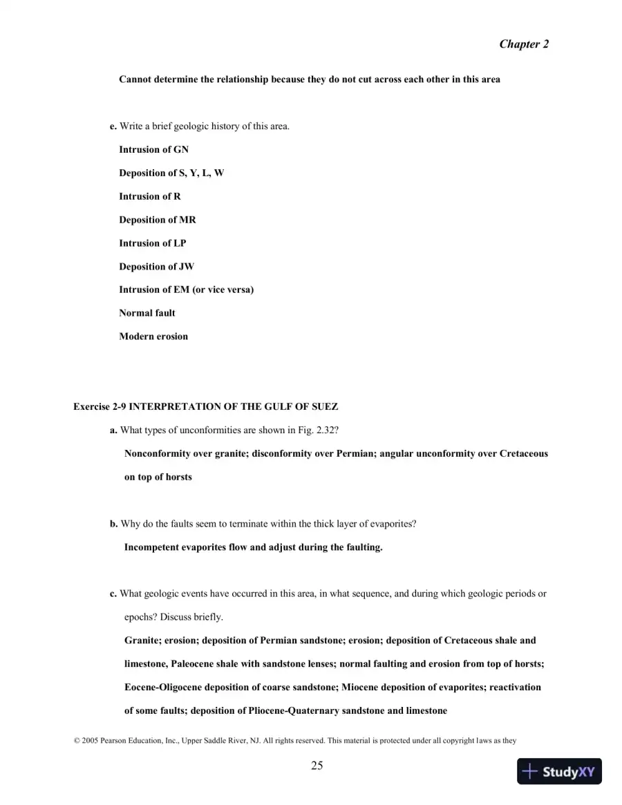 Solution Manual for Historical Geology: Interpretations and Applications, 6th Edition, page 21