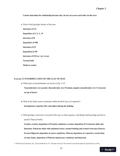 Solution Manual for Historical Geology: Interpretations and Applications, 6th Edition - Page 21 preview image