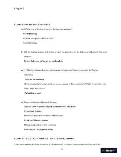 Solution Manual for Historical Geology: Interpretations and Applications, 6th Edition - Page 22 preview image