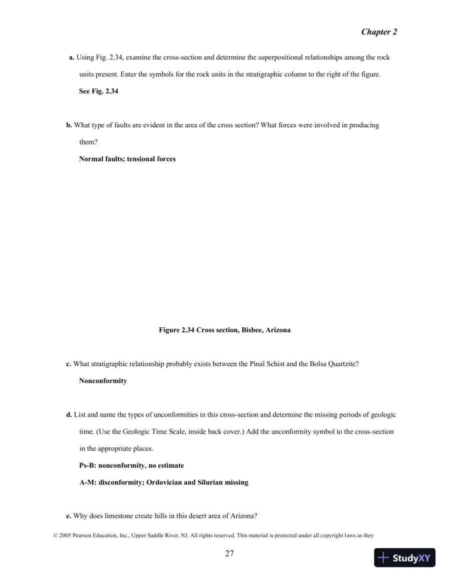 Solution Manual for Historical Geology: Interpretations and Applications, 6th Edition, page 23