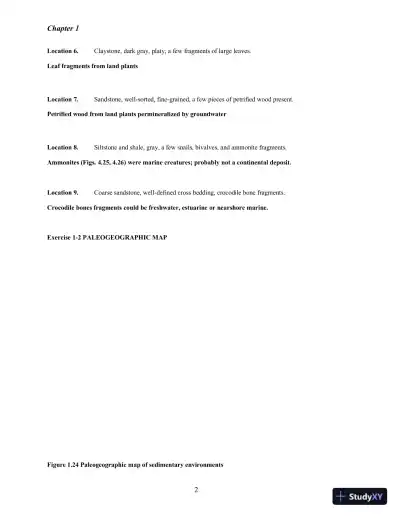 Solution Manual for Historical Geology: Interpretations and Applications, 6th Edition - Page 3 preview image