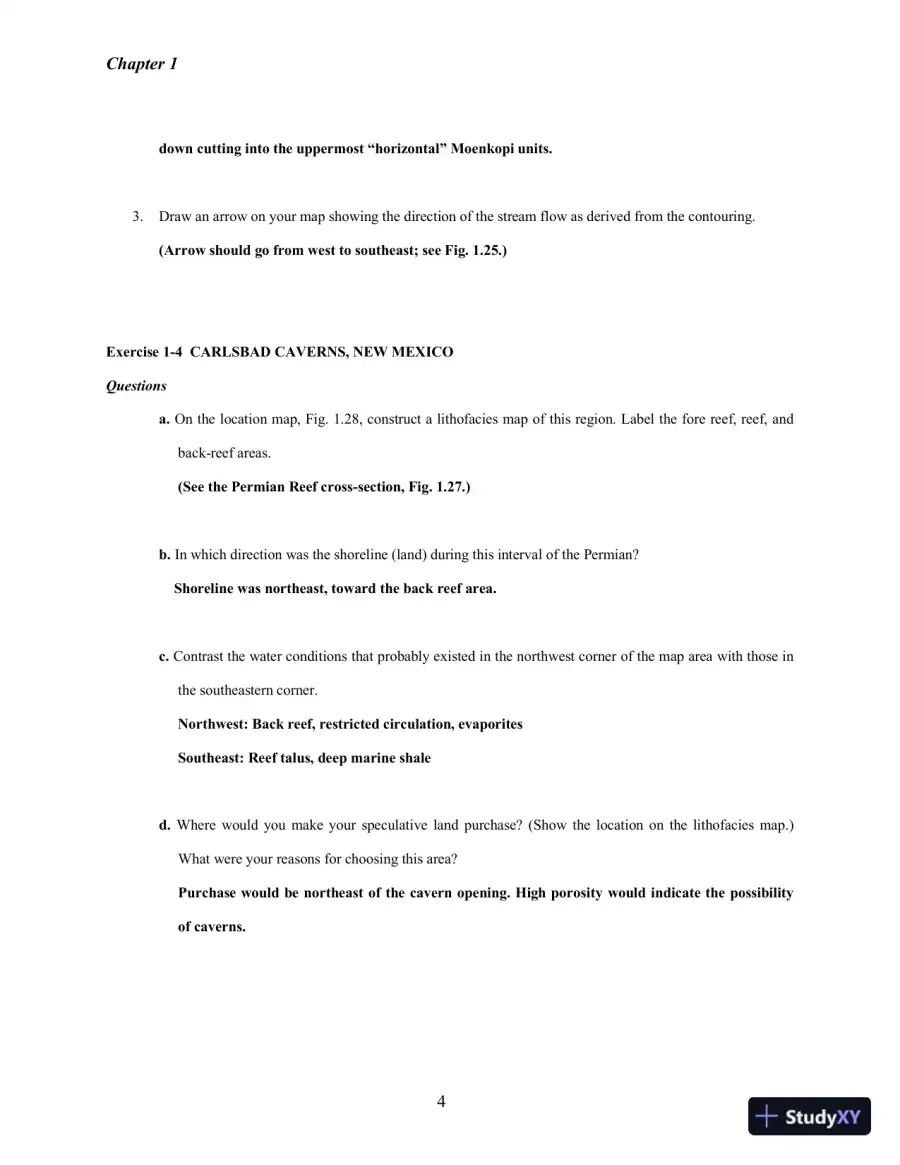 Solution Manual for Historical Geology: Interpretations and Applications, 6th Edition, page 5