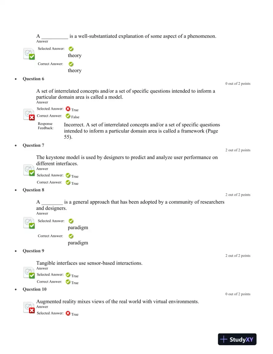 Assessment of User Experience and Interaction Design Principles Week 5 Midterm Exam, page 3