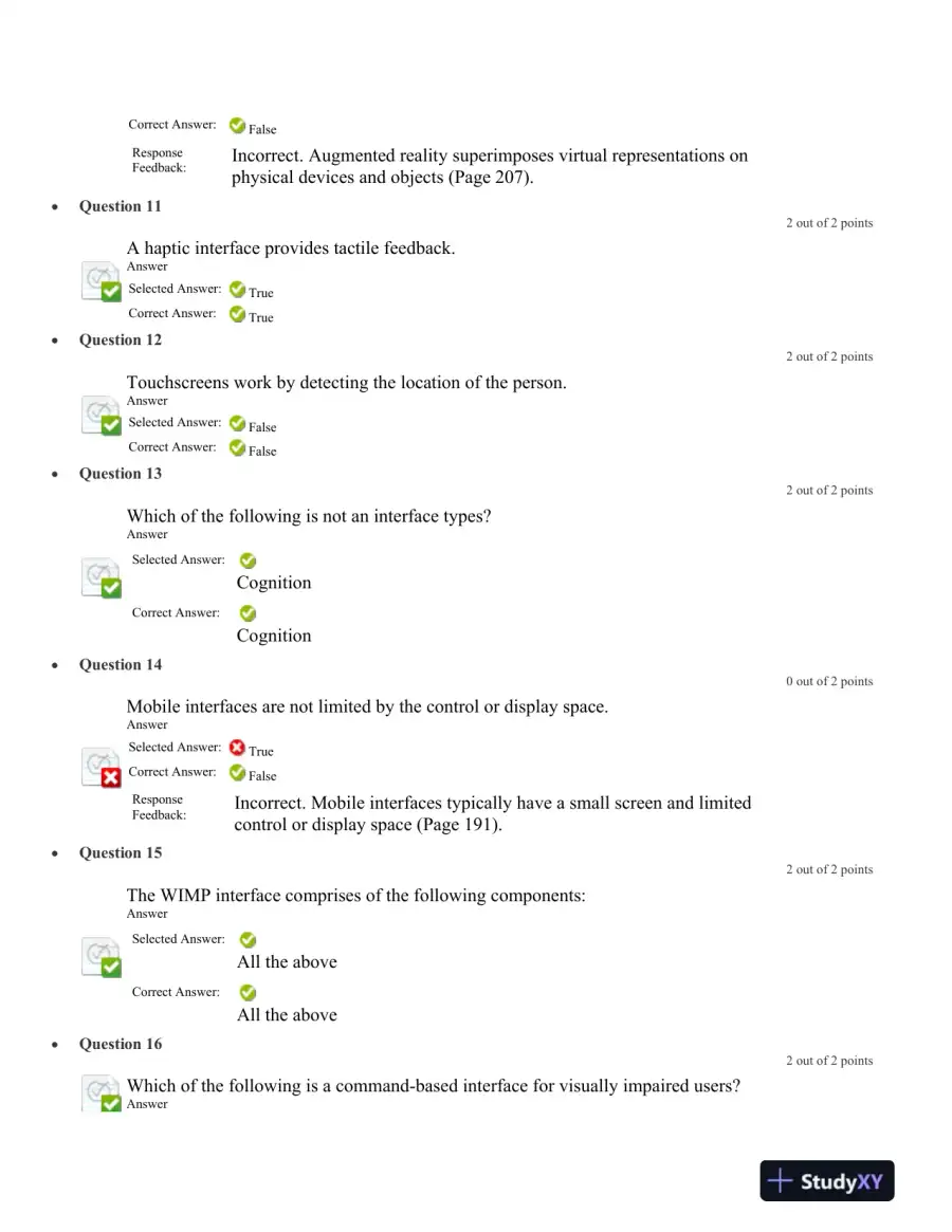 Assessment of User Experience and Interaction Design Principles Week 5 Midterm Exam, page 4