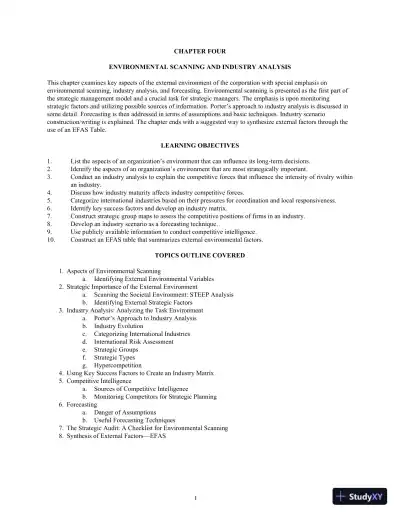 Concepts in Strategic Management and Business Policy: Globalization, Innovation and Sustainability, 15th Edition Solution Manual - Page 25 preview image