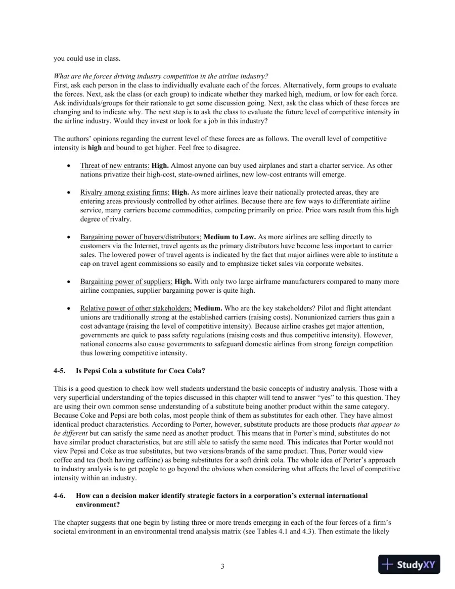 Concepts in Strategic Management and Business Policy: Globalization, Innovation and Sustainability, 15th Edition Solution Manual, page 27