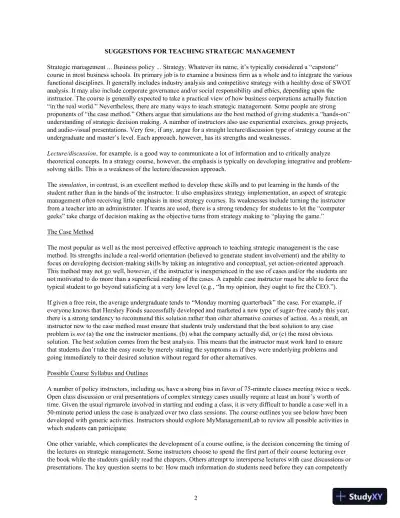 Concepts in Strategic Management and Business Policy: Globalization, Innovation and Sustainability, 15th Edition Solution Manual - Page 3 preview image