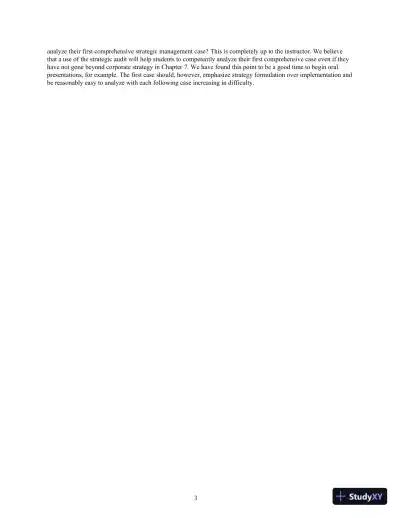 Concepts in Strategic Management and Business Policy: Globalization, Innovation and Sustainability, 15th Edition Solution Manual - Page 4 preview image