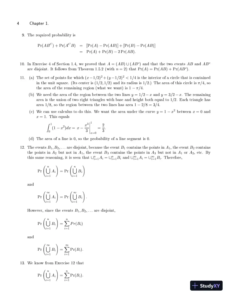 Solution Manual for Probability and Statistics, 3rd Edition, page 12