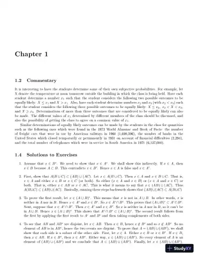 Solution Manual for Probability and Statistics, 3rd Edition - Page 9 preview image