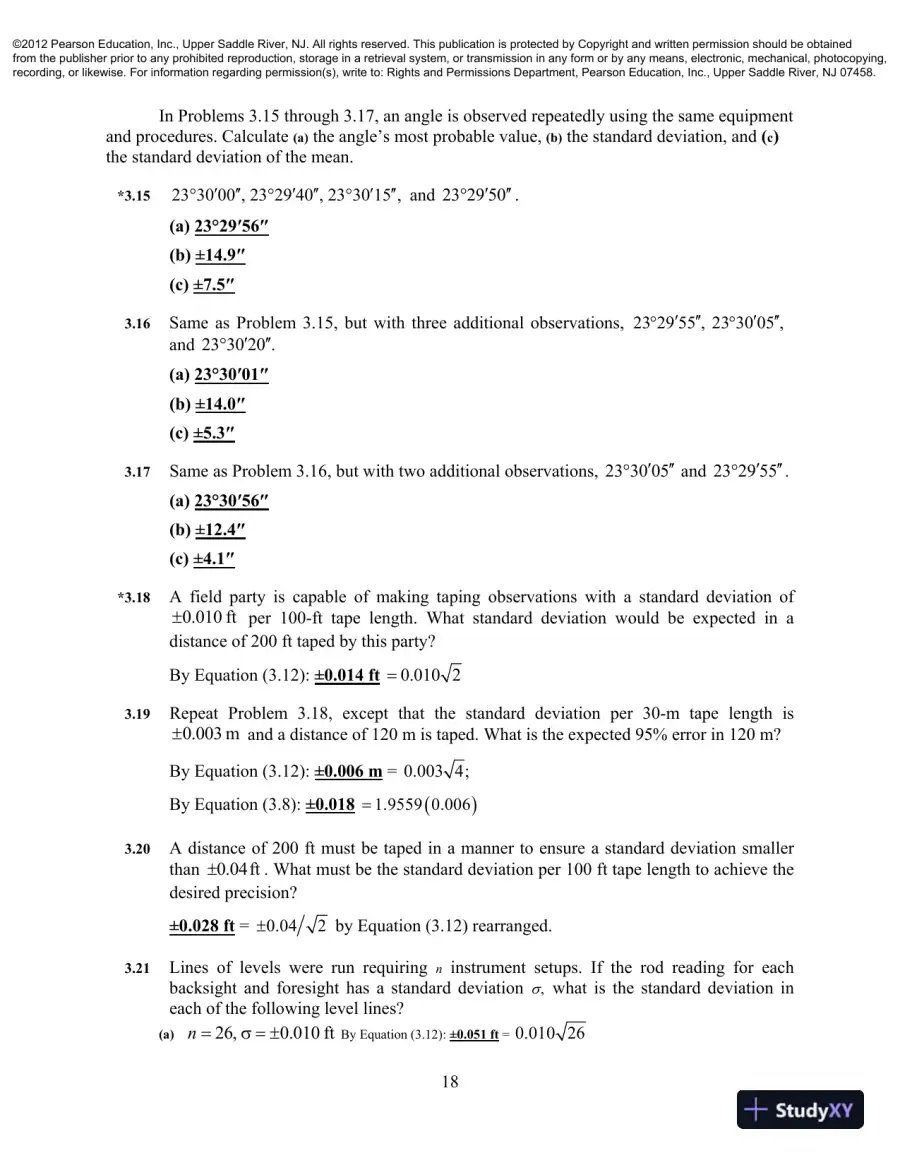 Solution Manual For Elementary Surveying: An Introduction To Geomatics, 13th Edition, page 14