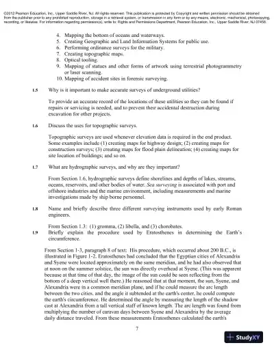 Solution Manual For Elementary Surveying: An Introduction To Geomatics, 13th Edition - Page 3 preview image