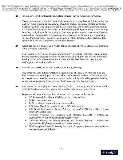 Solution Manual For Elementary Surveying: An Introduction To Geomatics, 13th Edition - Page 5 preview image