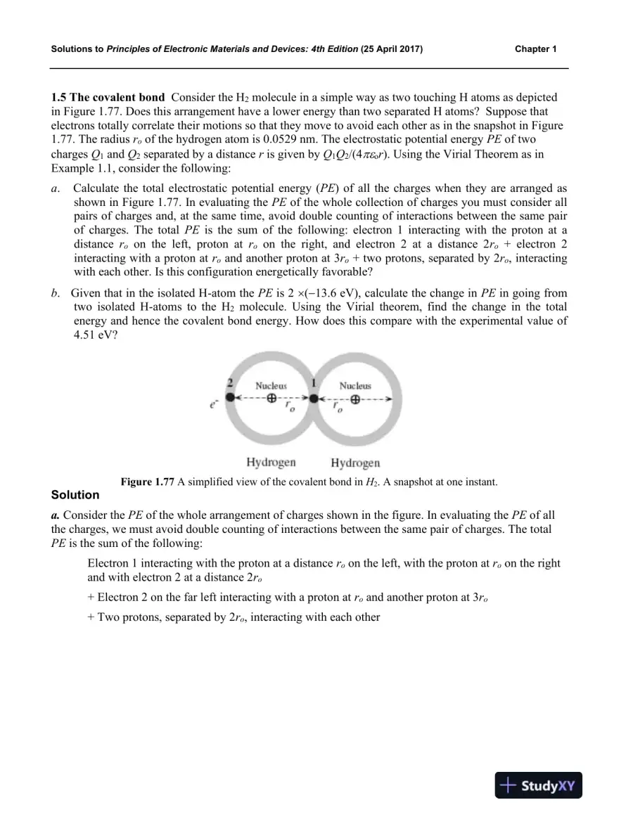 Solution Manual for Principles Of Electronic Materials And Devices, 4th Edition, page 11
