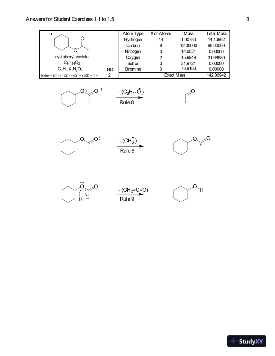 Solution Manual For Spectrometric Identification of Organic Compounds, 8th Edition, page 9