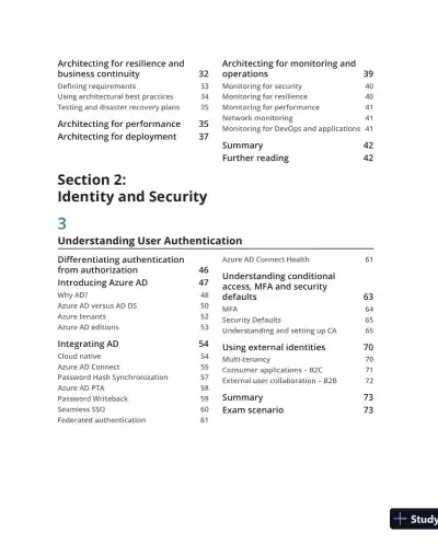 Exam Ref AZ-304 Microsoft Azure Architect Design Certification and Beyond (2021) - Page 10 preview image