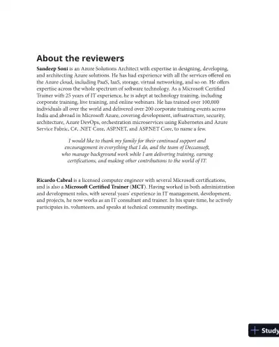 Exam Ref AZ-304 Microsoft Azure Architect Design Certification and Beyond (2021) - Page 7 preview image