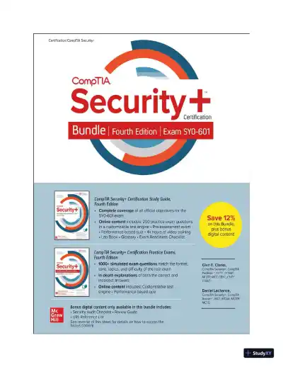 CompTIA Security+ Certification Bundle Exam SY0-601 (2022) - Page 4 preview image