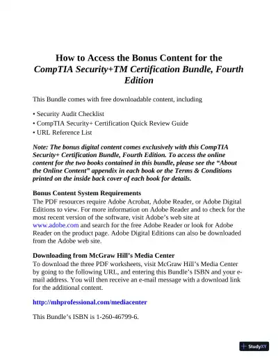 CompTIA Security+ Certification Bundle Exam SY0-601 (2022) - Page 9 preview image
