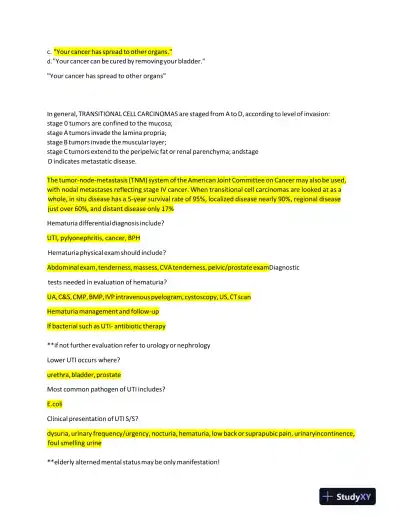 NR511 Clinical Analysis Final Exam With Answers (190 Solved Questions) - Page 6 preview image