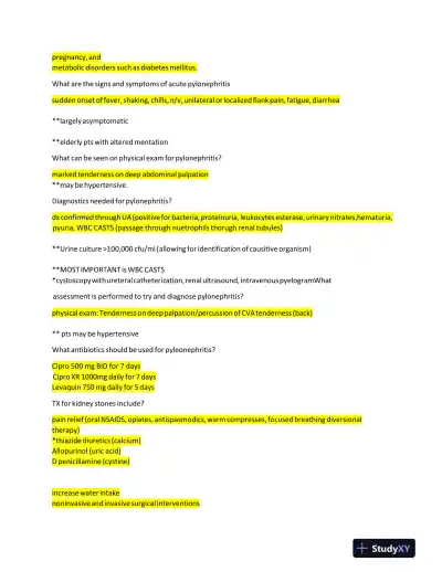 NR511 Clinical Analysis Final Exam With Answers (190 Solved Questions) - Page 8 preview image