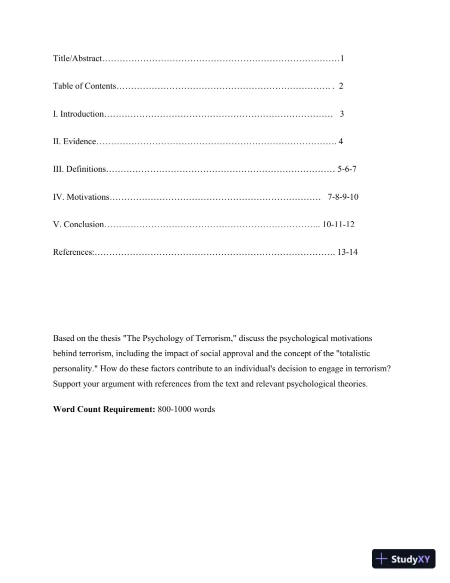 THE PSYCHOLOGY OF TERRORISM 1, page 3