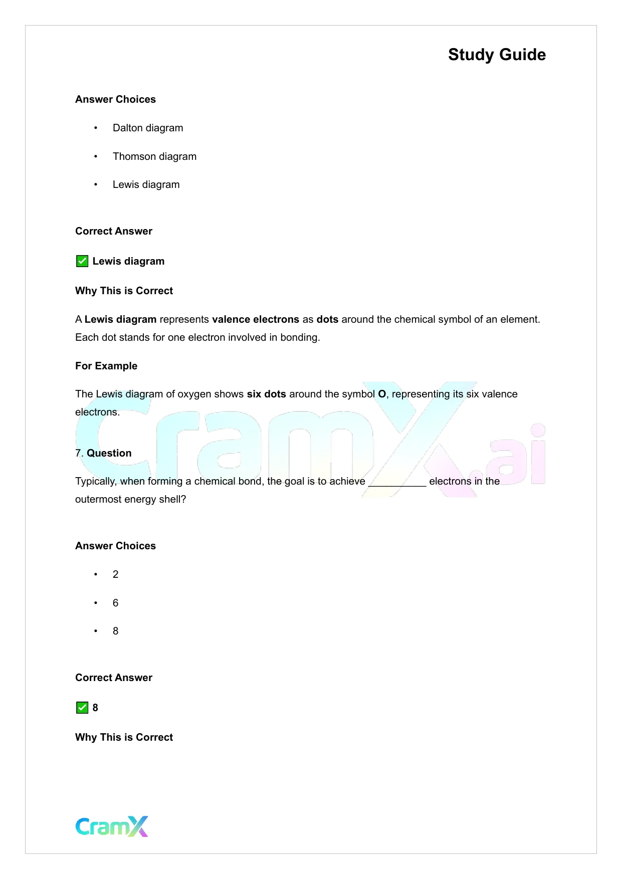 Chemistry - Chemical Bonding - Page 10 preview image