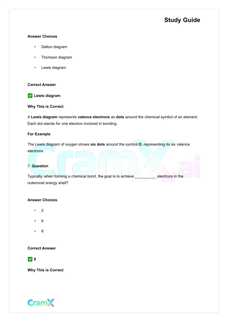 Chemistry - Chemical Bonding, page 10
