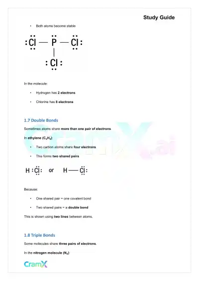 Chemistry - Chemical Bonding - Page 5 preview image