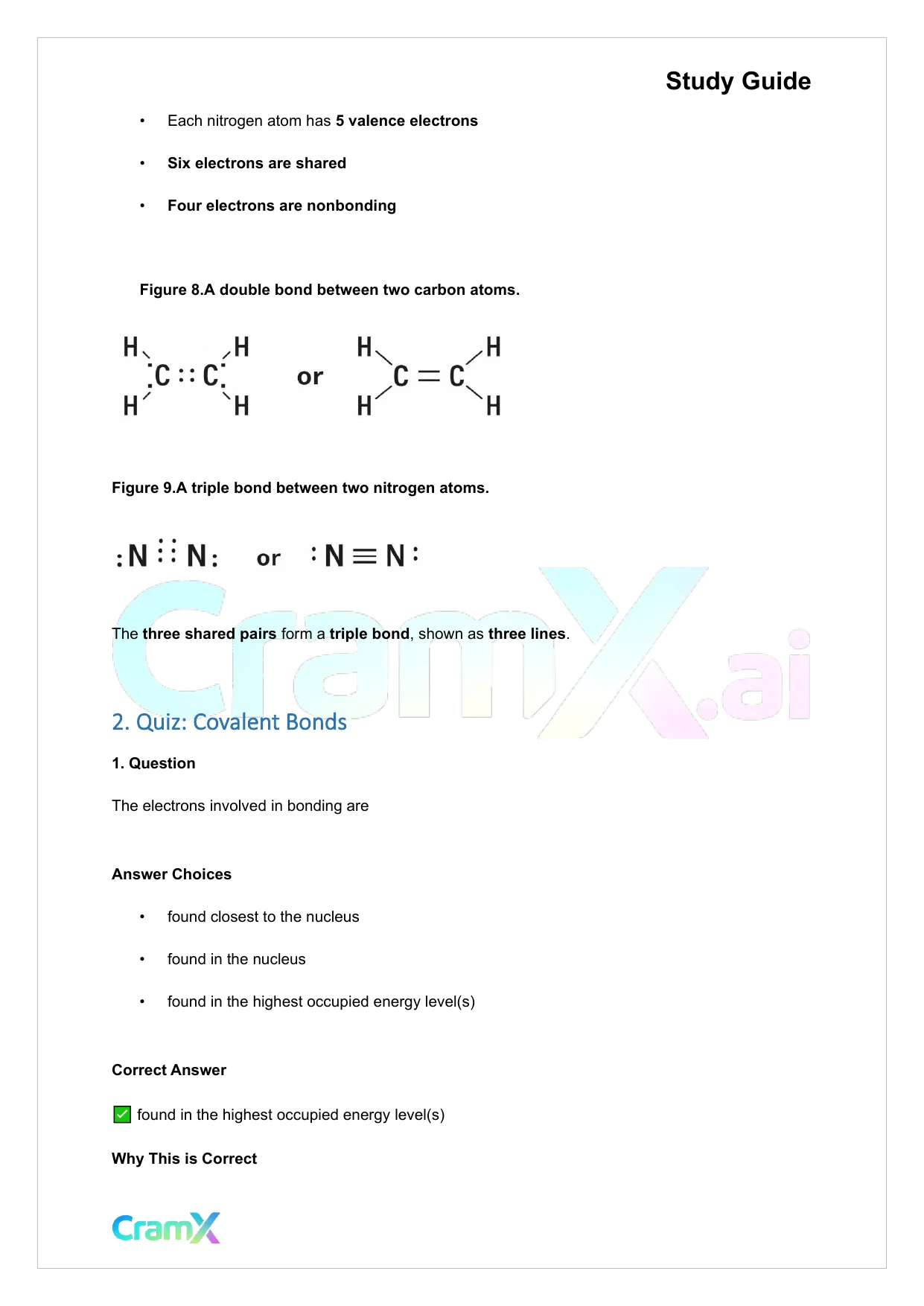 Chemistry - Chemical Bonding - Page 6 preview image