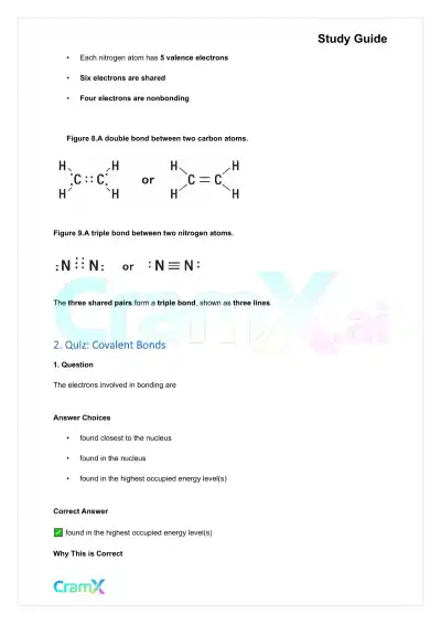 Chemistry - Chemical Bonding - Page 6 preview image