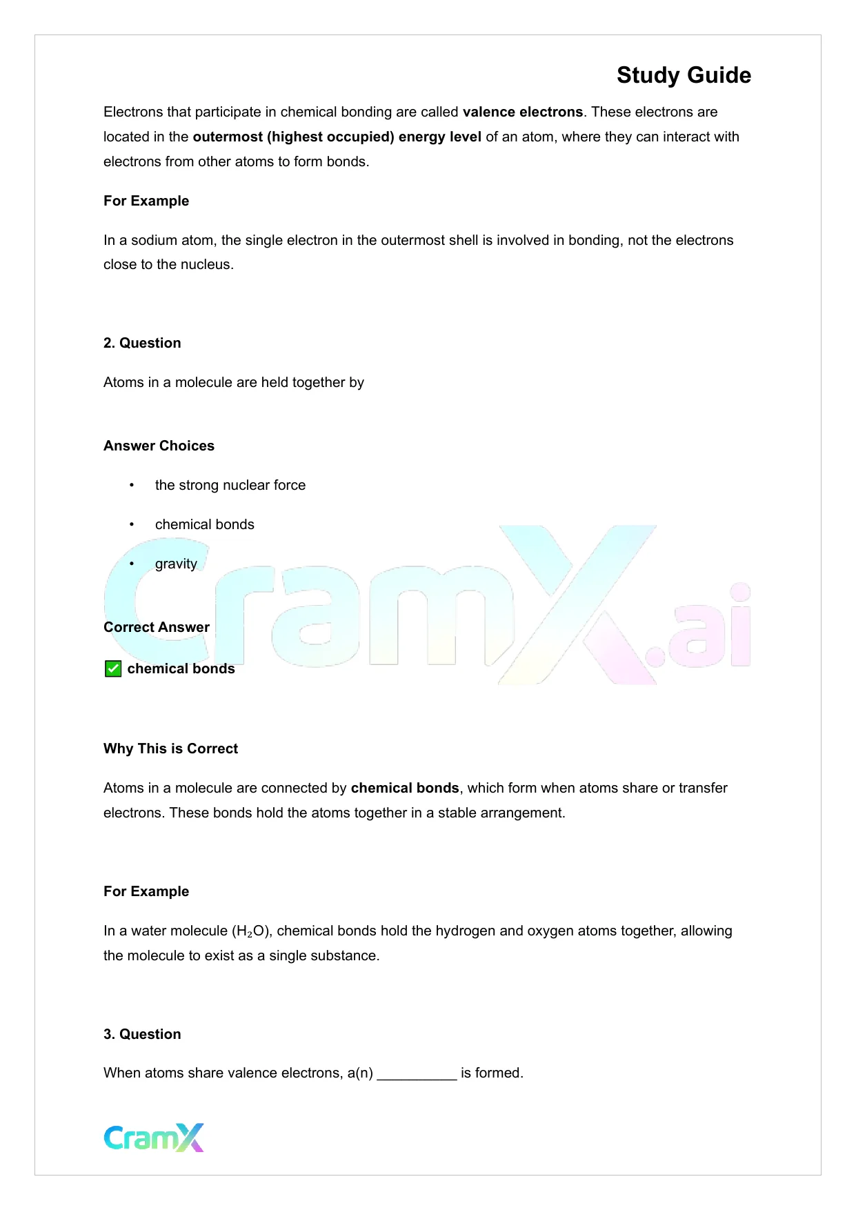 Chemistry - Chemical Bonding - Page 7 preview image