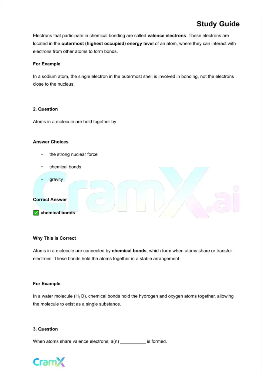 Chemistry - Chemical Bonding, page 7