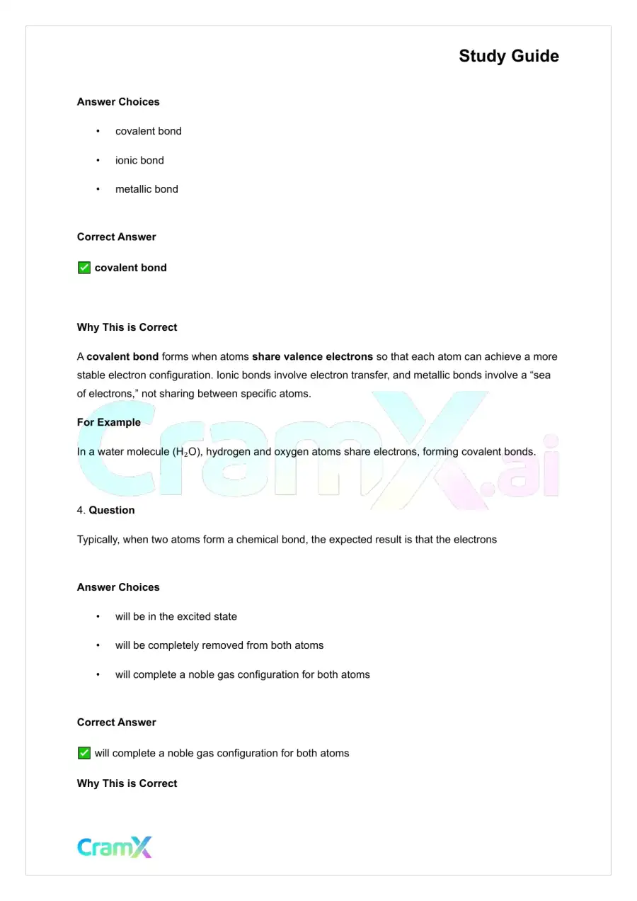 Chemistry - Chemical Bonding, page 8