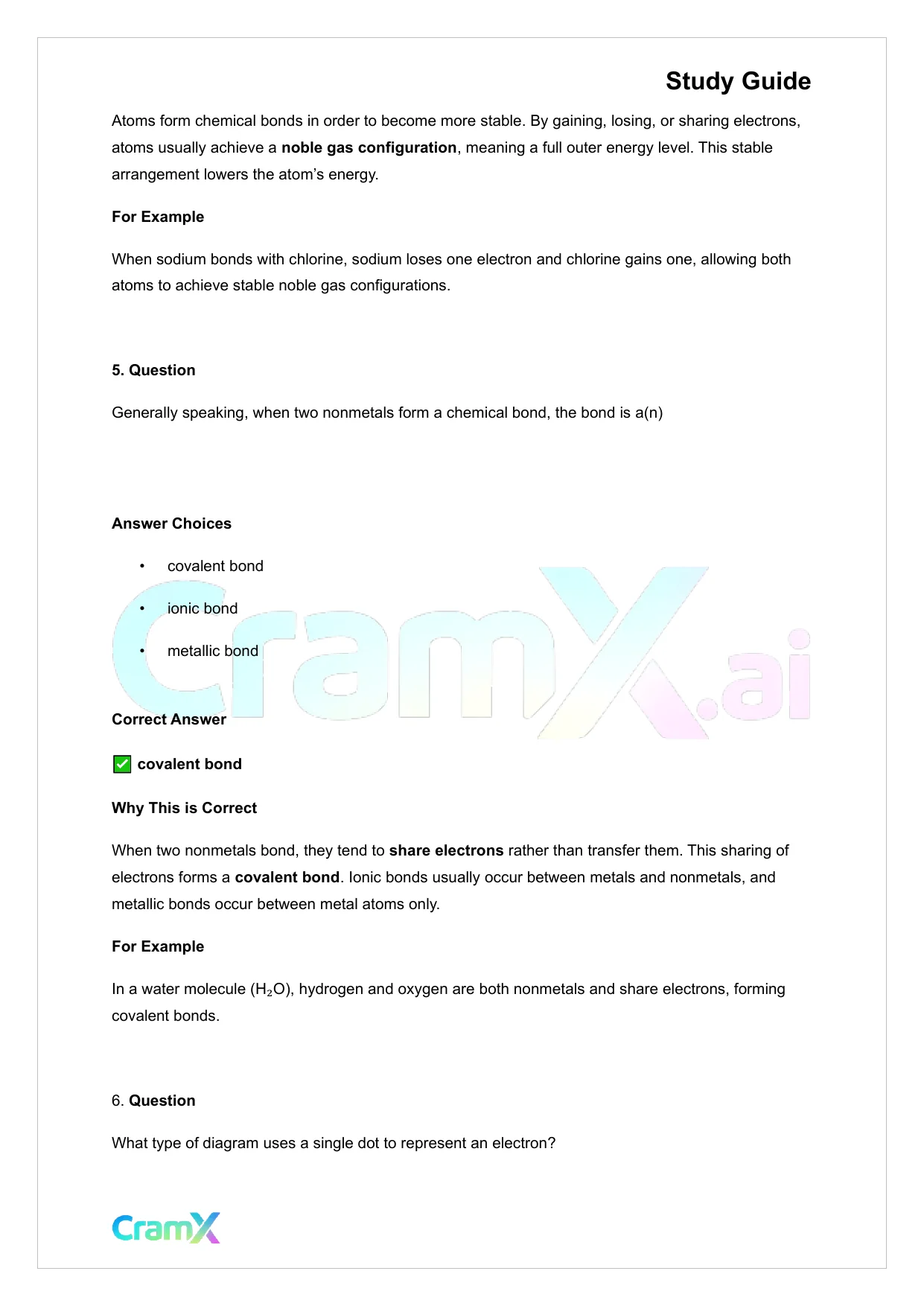 Chemistry - Chemical Bonding - Page 9 preview image