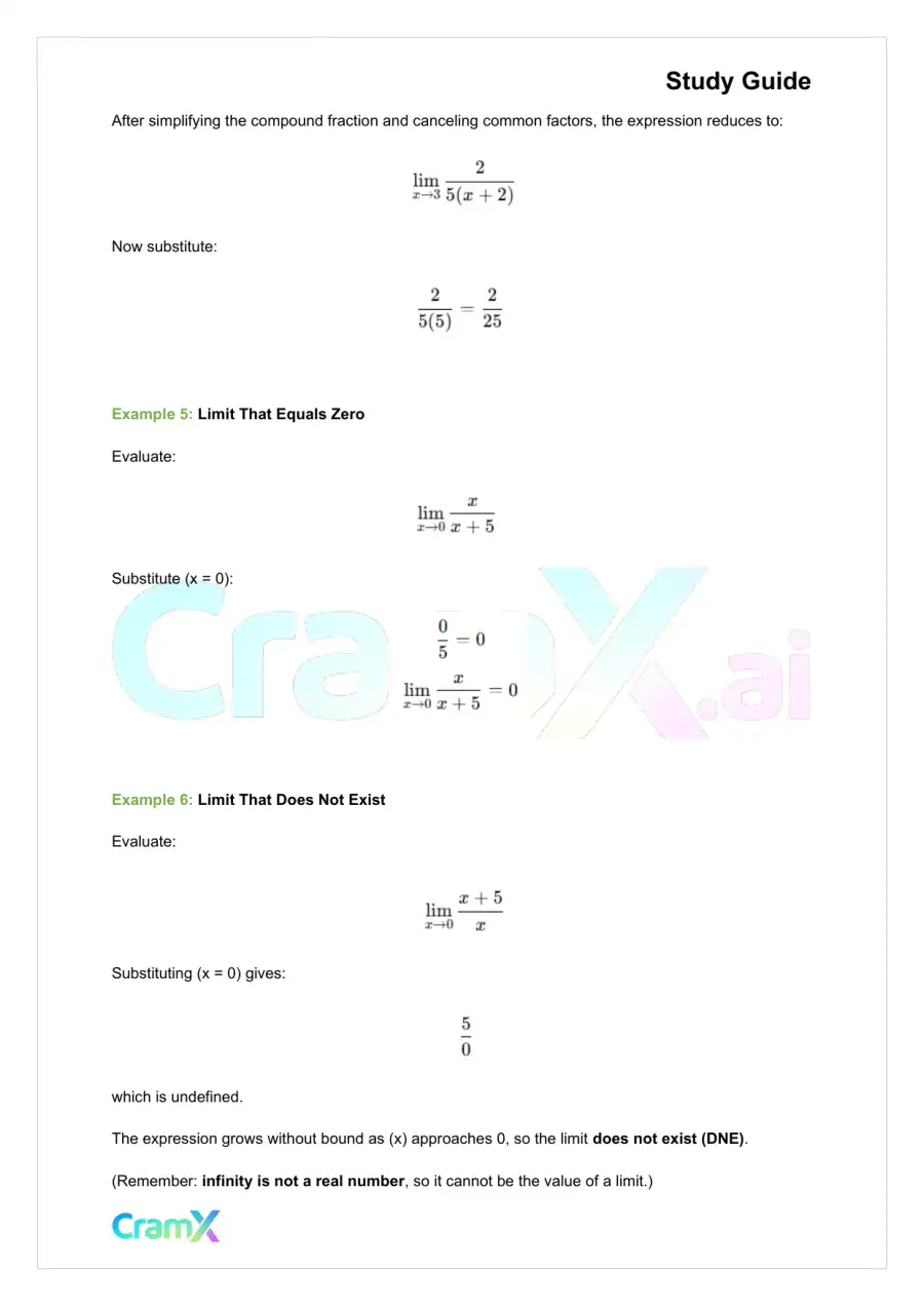 Calculus - Limits, page 4