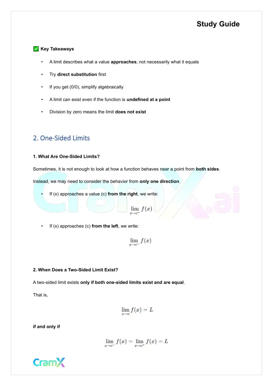 Calculus - Limits, page 5